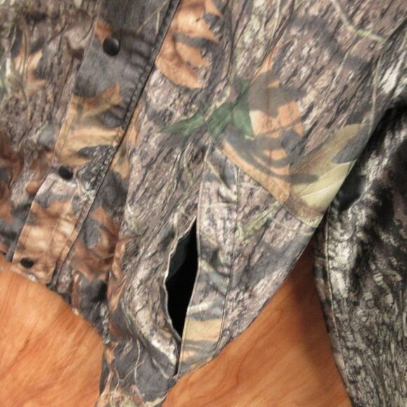 WILDFOWLER OUTFITTER Waterproof Parka Mens M Mossy Oak Camo Hunting Coat Jacket - Picture 5 of 12